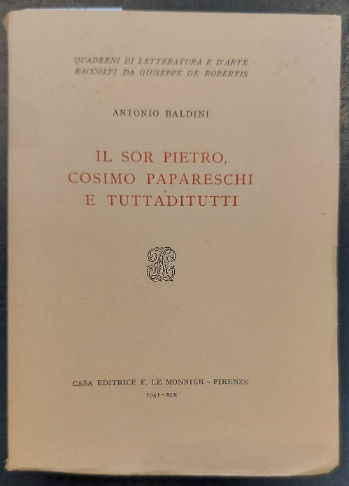 Il sor Pietro, Cosimo Papareschi e tuttaditutti